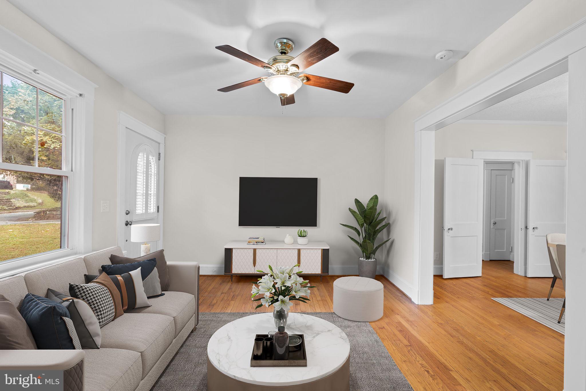 73 Cedar Avenue Towson, MD 21286 - Photo 4 of 30 Virtually Staged Living Room