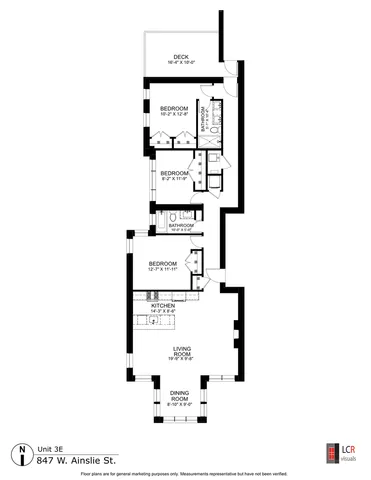 $608,000 | 847 West Ainslie Street, Unit 3E, Chicago, IL 60640