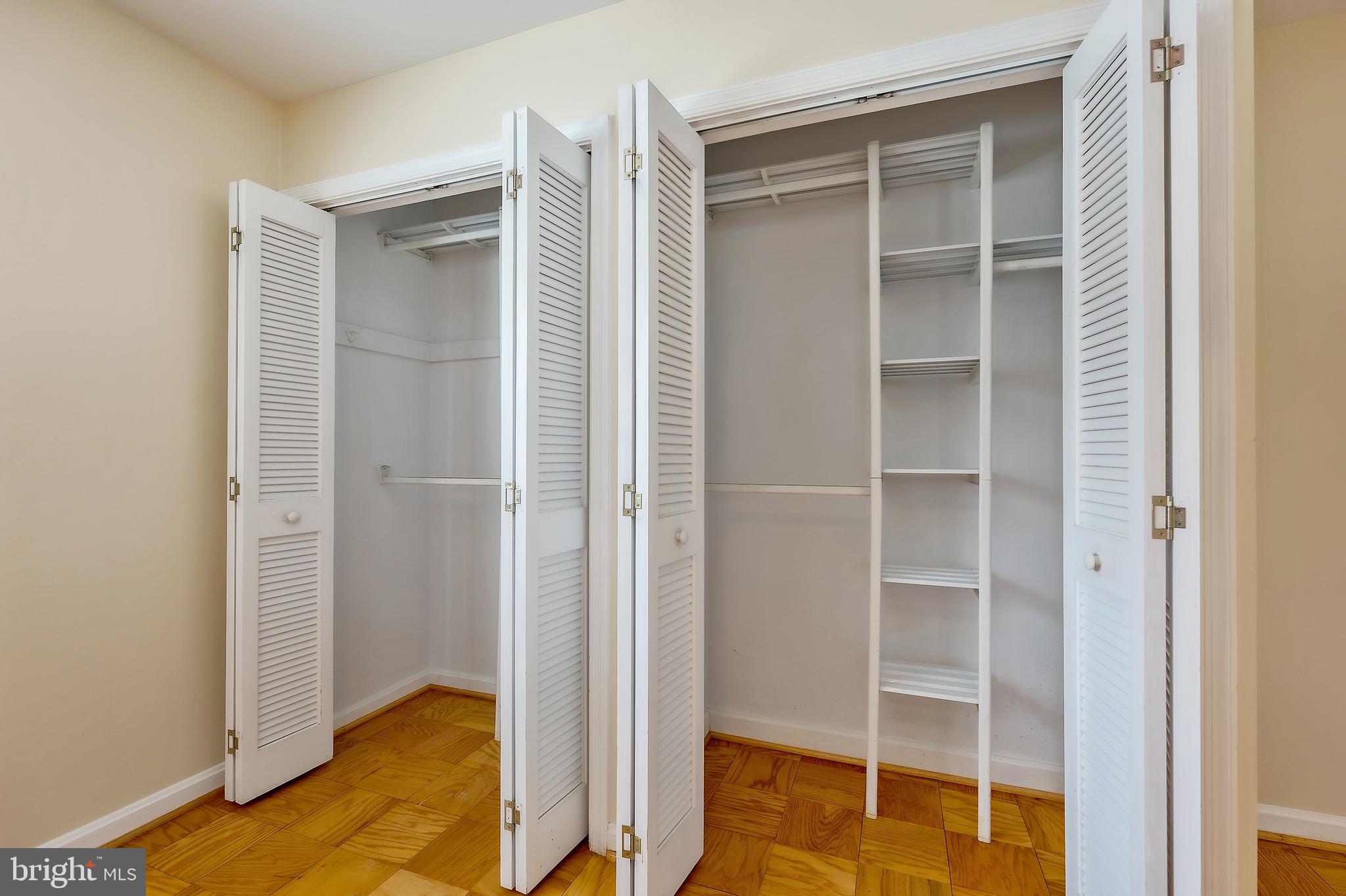 6504 Stratford Road Chevy Chase, MD 20815 - Photo 26 of 54 a view of closet area with empty racks