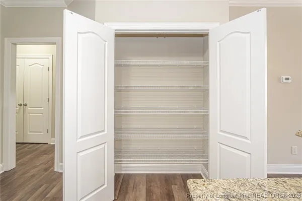 a view of closet area