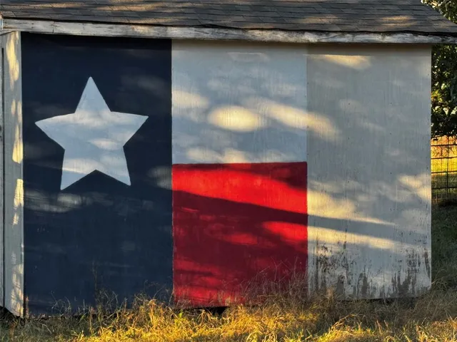 a view of a wooden door