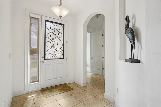 a view of a hallway with closet