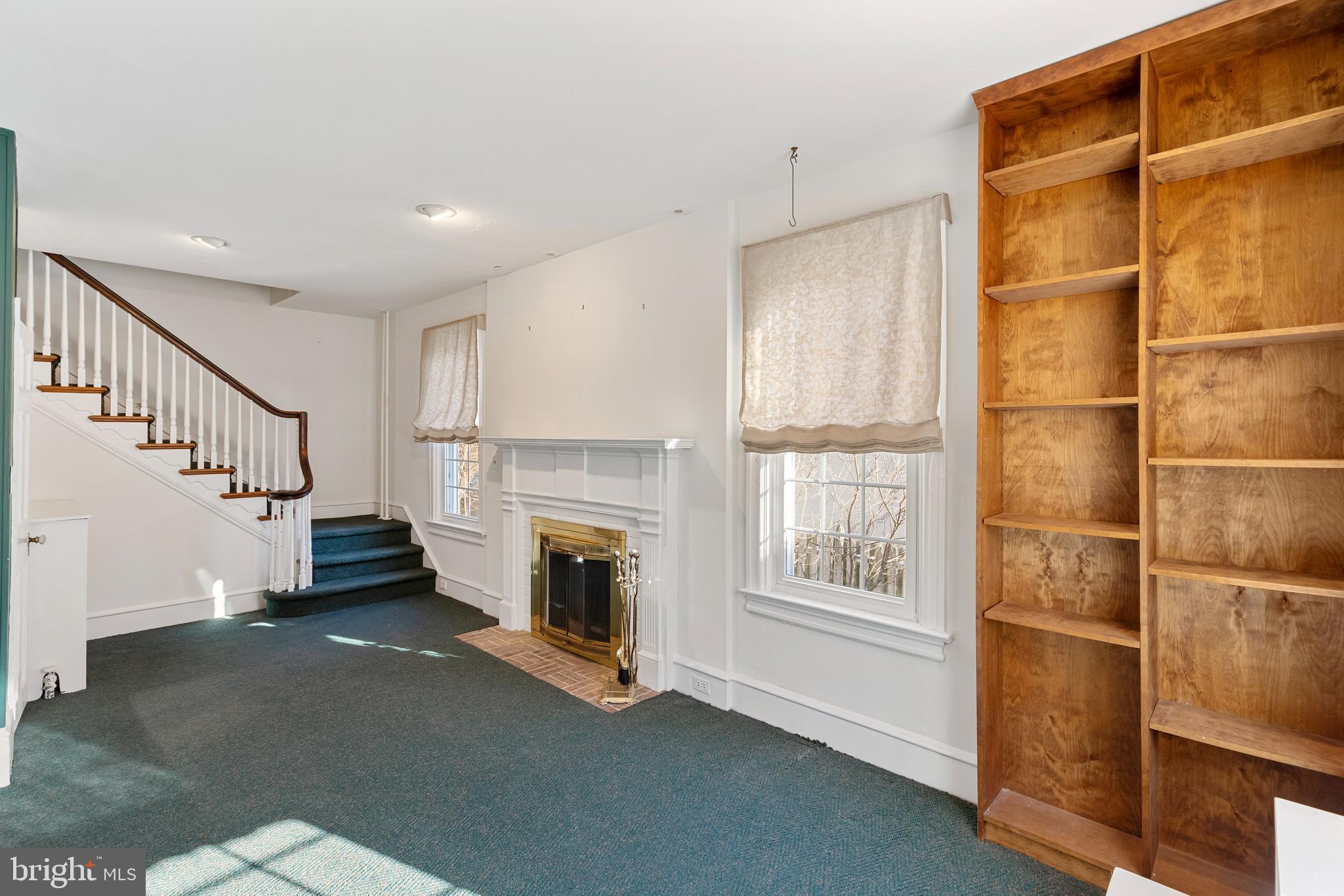 516 Kathmere Road Havertown, PA 19083 - Photo 4 of 15 Living Room with Fireplace