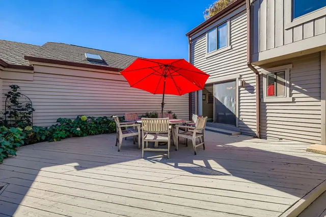 a view of a house with sitting area