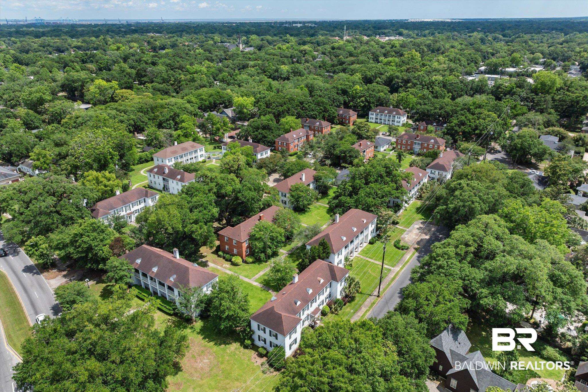 214 Upham Street, Unit 18C Mobile, AL 36607 - Photo 28 of 35 Aerial view of a heavily wooded area