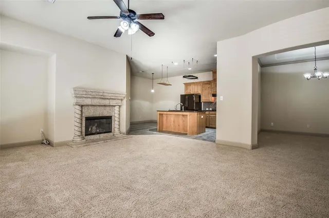 en empty room with windows