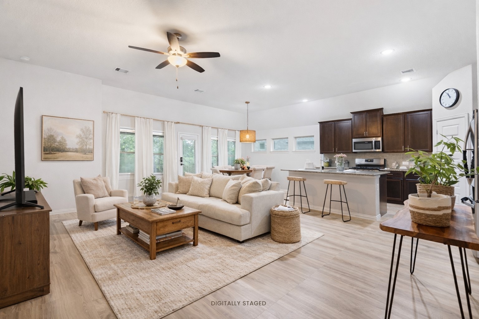 396 Nocturne Ridge Drive Willis, TX 77318 - Photo 5 of 30 Open concept living/kitchen/dining