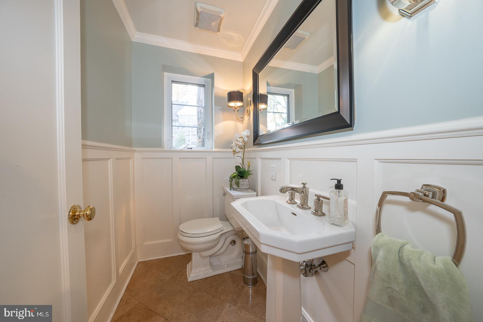 346 Winding Way Merion Station, PA 19066 - Photo 20 of 51 a bathroom with a sink toilet and mirror