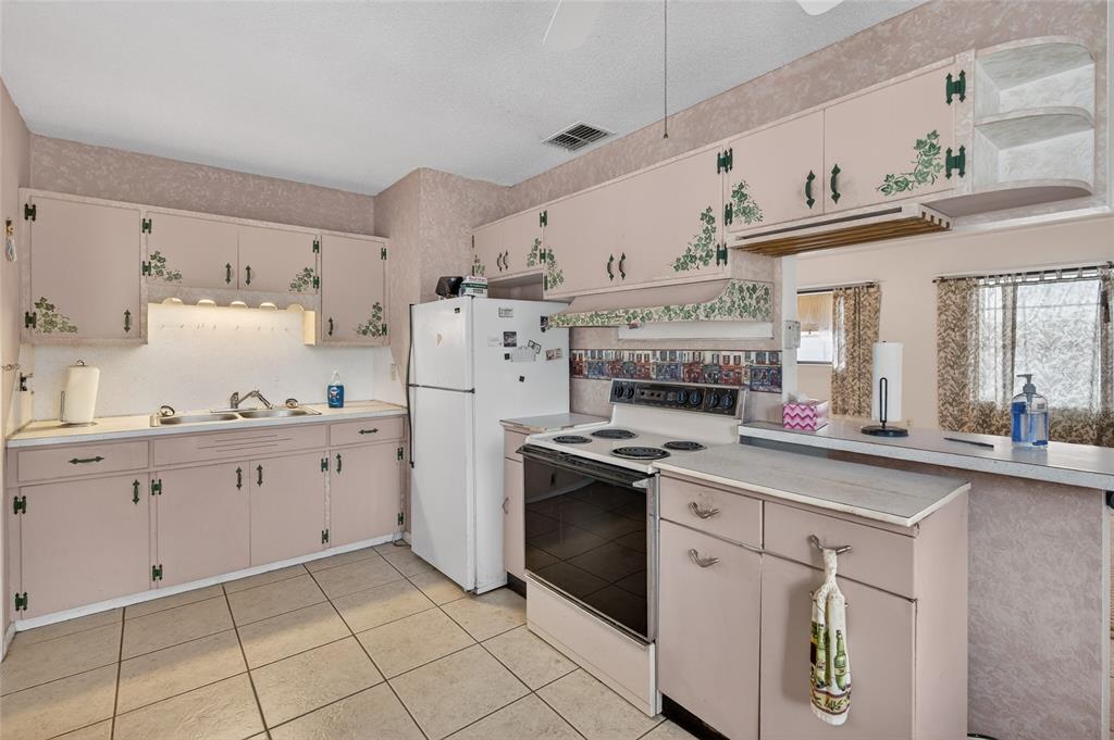 34618 South Haines Creek Road Leesburg, FL 34788 - Photo 19 of 41 a kitchen with cabinets stainless steel appliances and a sink