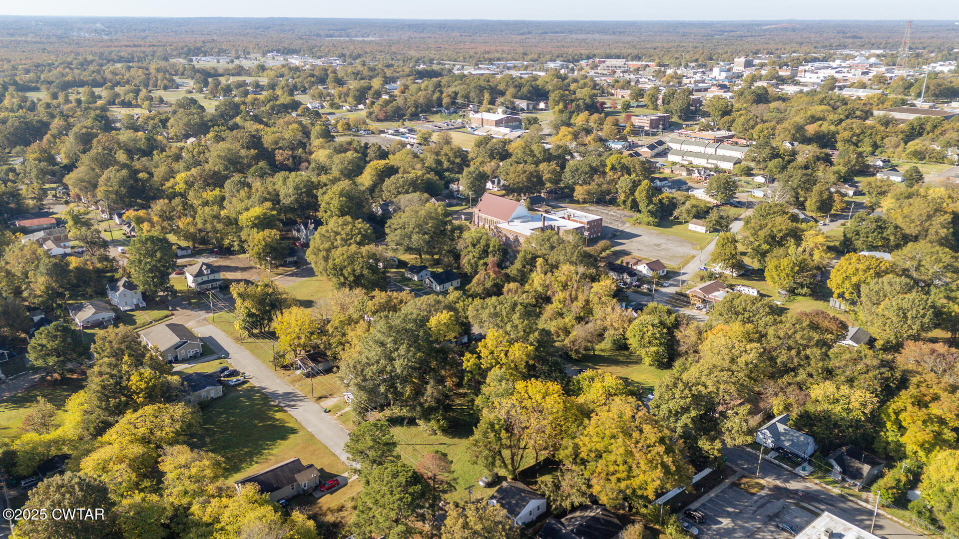 132 Elizabeth Street Jackson, TN 38301 - Photo 8 of 8 an aerial view of residential building with parking space