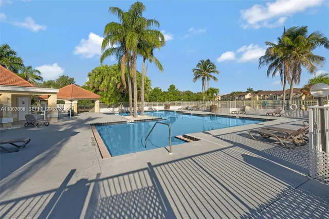 a view of a swimming pool and a terrace