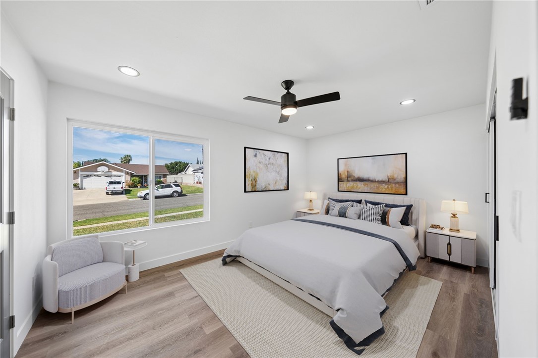 7905 Amethyst Avenue Rancho Cucamonga, CA 91730 - Photo 24 of 56 Bedroom #3 (Master bedroom) - virtually staged-
