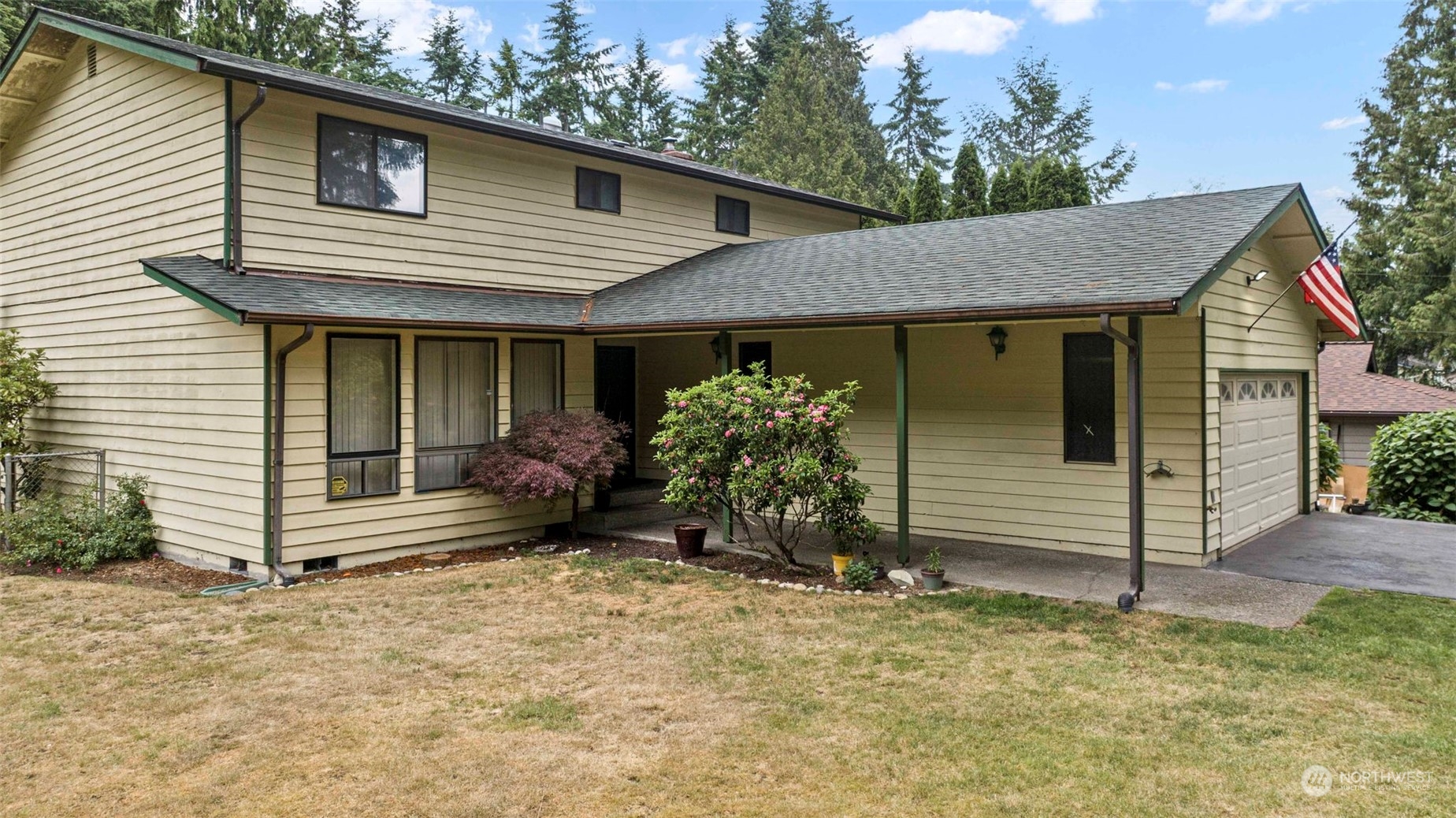 3156 Locker Road Southeast Port Orchard, WA 98366 - Photo 26 of 35 a view of a small house with garage