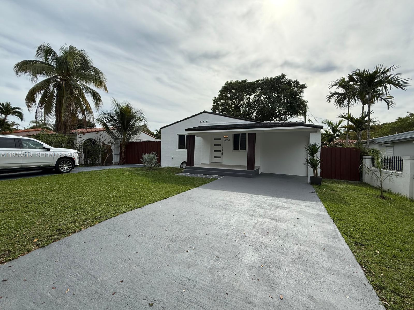 4366 Southwest 5th Terrace Miami, FL 33134 - Photo 4 of 30 a view of house with outdoor space and car parked