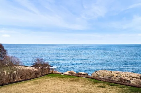 a view of ocean with beach