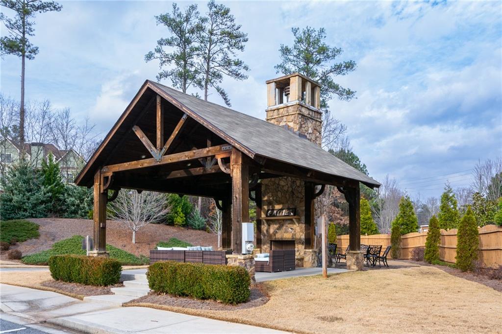 2443 Barrett Preserve Court Marietta, GA 30064 - Photo 43 of 46 a front view of a house with a yard