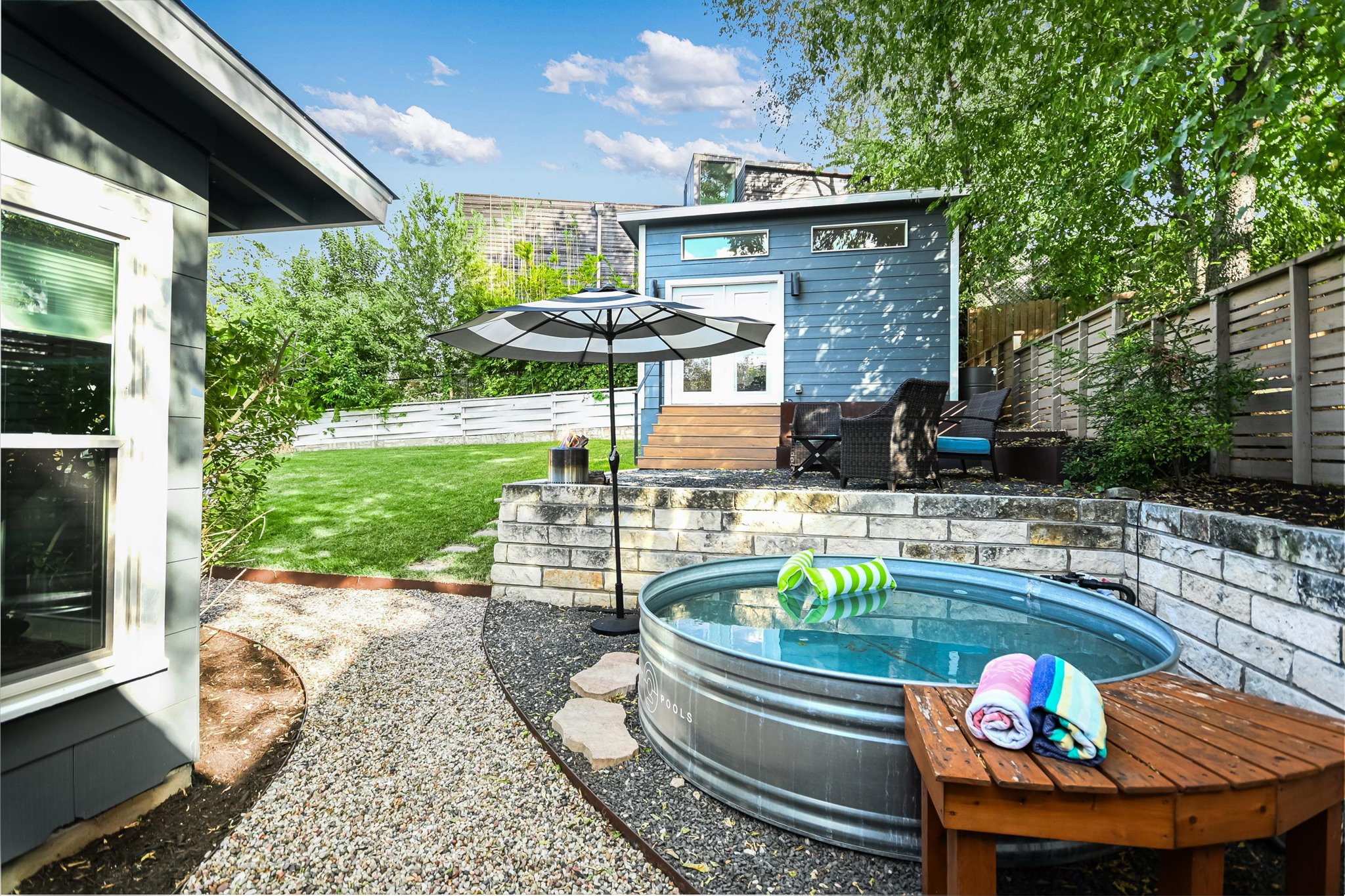 2805 South 5th Street Austin, TX 78704 - Photo 4 of 25 Cowboy pool to convey with the home. ADU is right behind it.