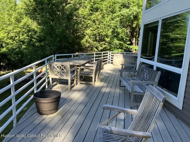 a view of outdoor space with seating space