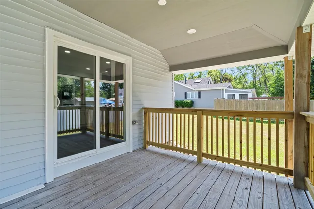 wooden floor on roof deck