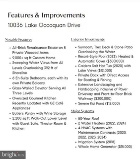 $2,750,000 | 10036 Lake Occoquan Drive, Manassas, VA 20111