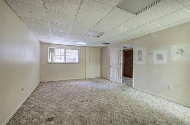 a view of storage and utility room