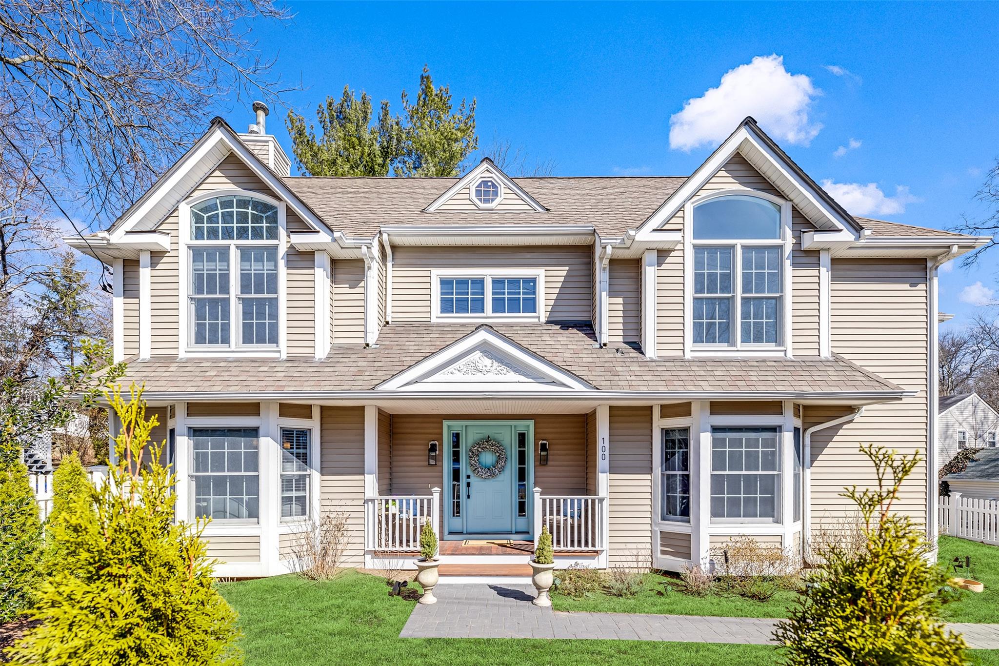 100 North Street Rye, NY 10580 - Photo 1 of 1 a front view of a house with a yard