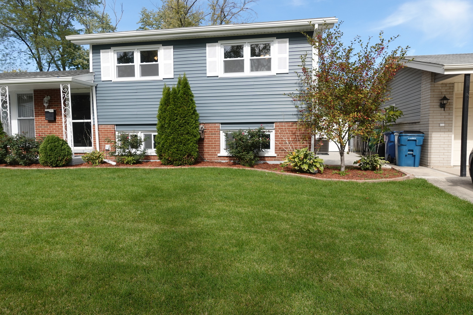 585 Ranger Drive Chicago Heights, IL 60411 - Photo 48 of 48 a front view of a house with a yard and trees