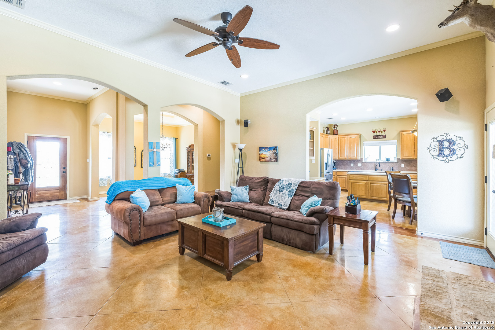 448 Western Bandera, TX 78003 - Photo 10 of 35 a living room with furniture and a large window