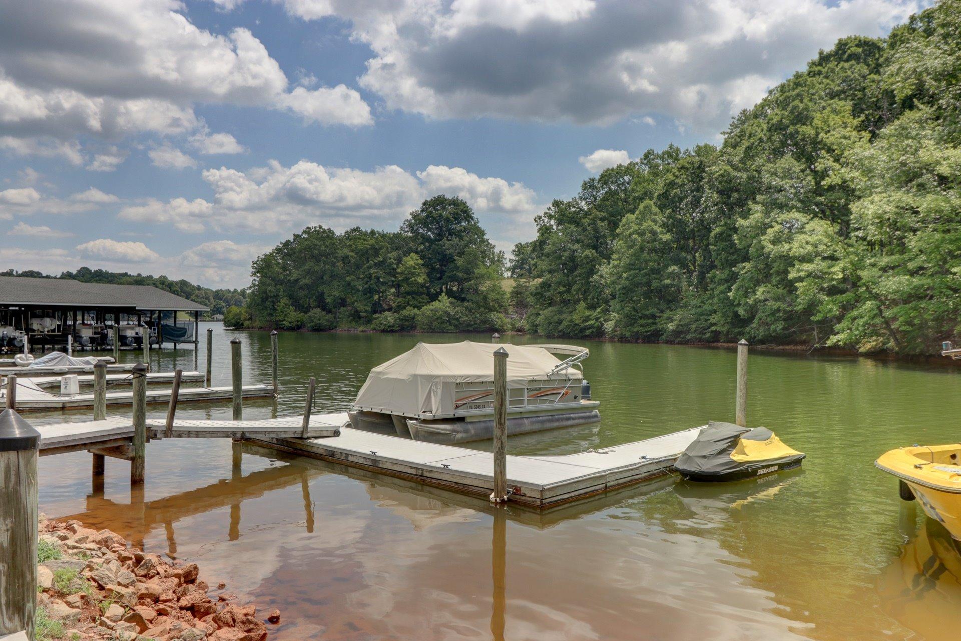 281 Sunny Field Road Wirtz, VA 24184 - Photo 40 of 44 a lake view with boat and palm trees