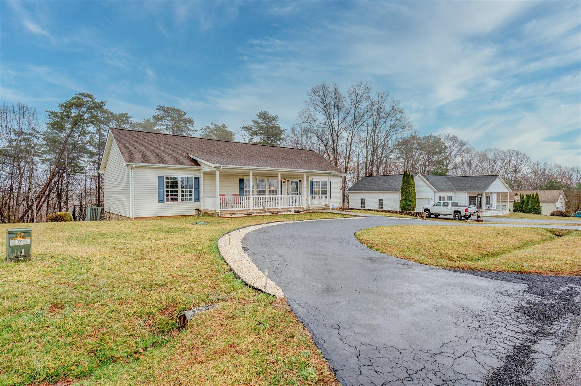 281 Sunny Field Road Wirtz, VA 24184 - Photo 5 of 44 a view of outdoor space yard swimming pool and porch