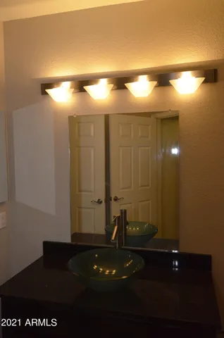 a bathroom with a sink