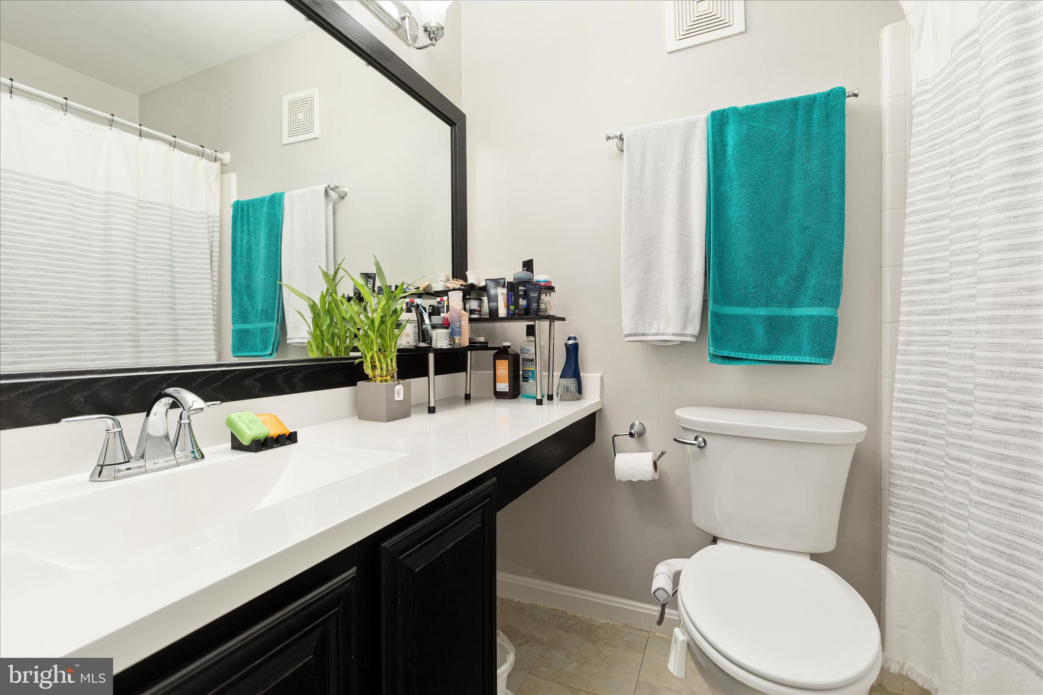 10198 Oakton Terrace Road Oakton, VA 22124 - Photo 18 of 22 a bathroom with a toilet sink and mirror