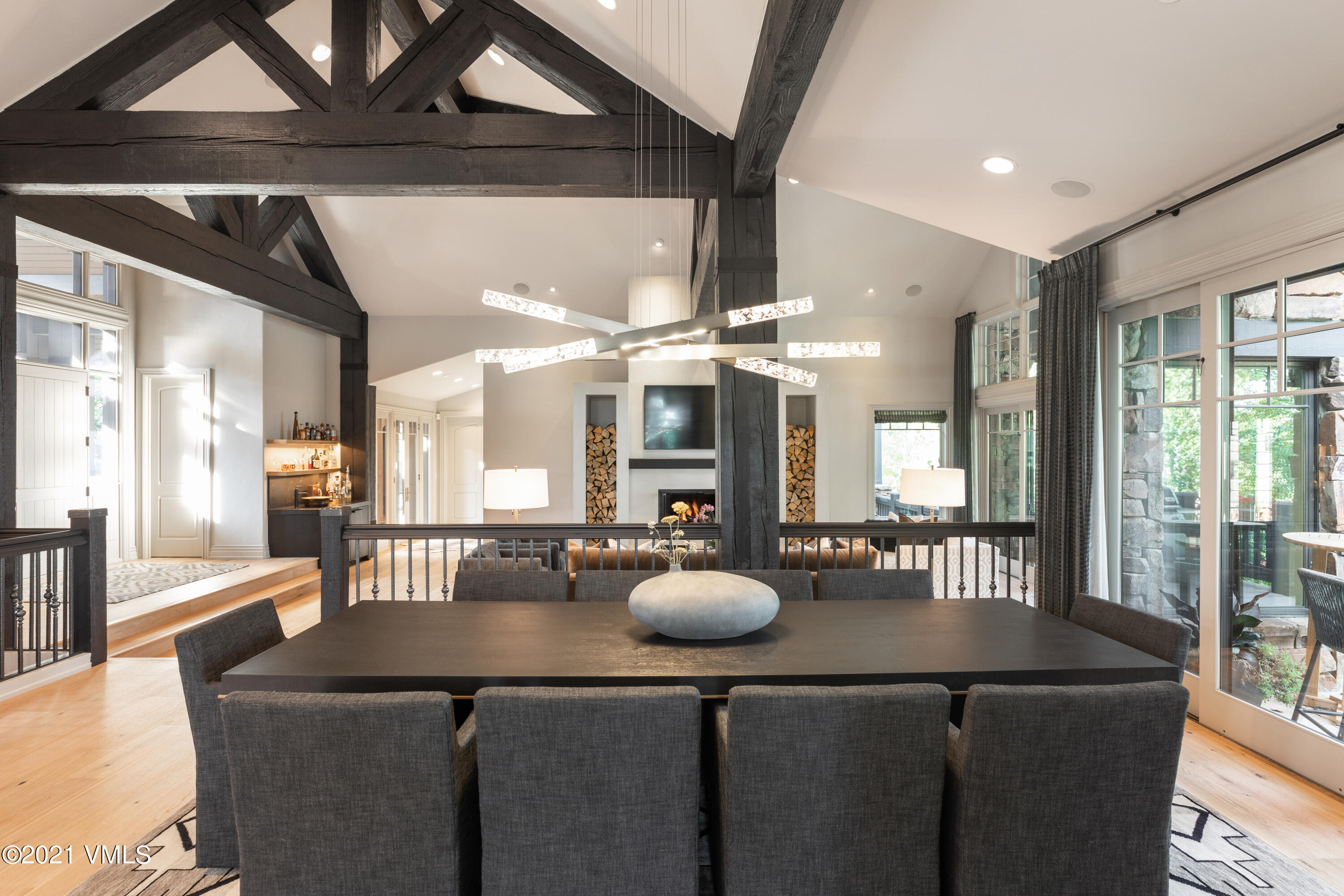 78 Aspen Meadows Road Edwards, CO 81632 - Photo 4 of 16 a kitchen with a table chairs and living room