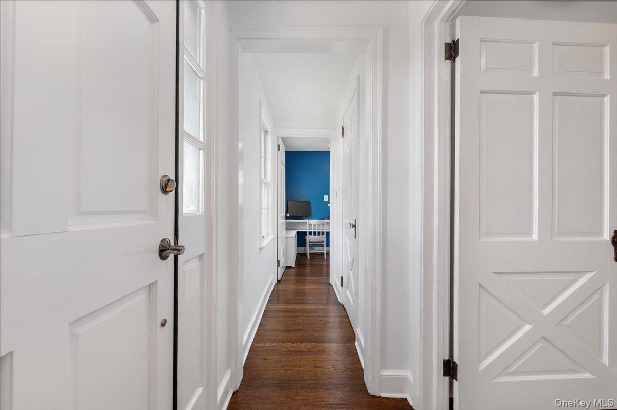 2 Strongs Lane Water Mill, NY 11976 - Photo 18 of 47 Hall featuring dark wood-type flooring and baseboards