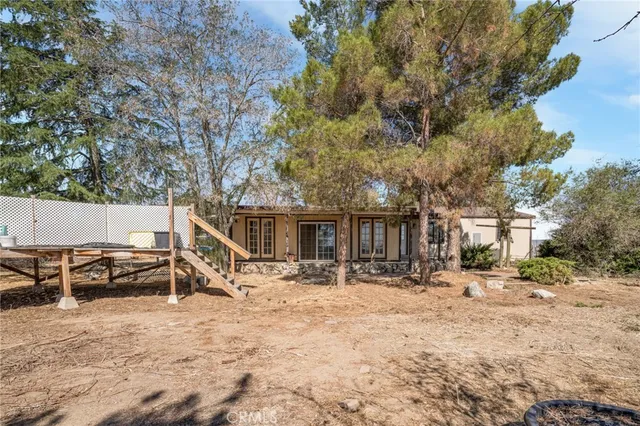 a backyard of a house
