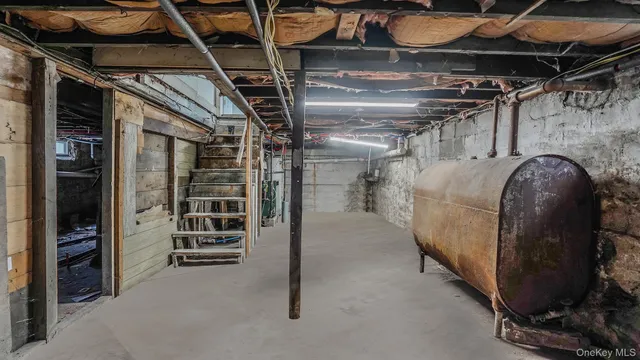 a view of a water heater room