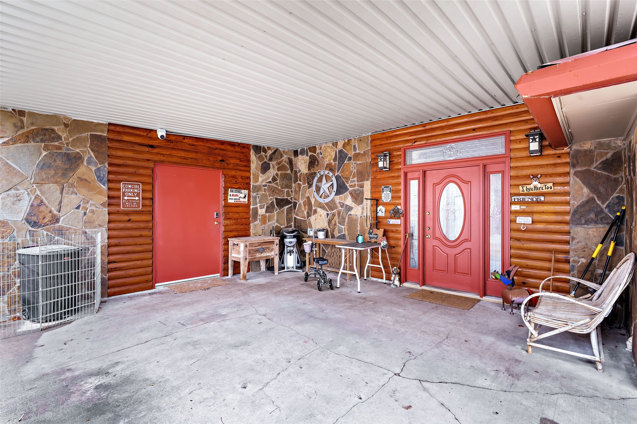 7438 Wright Road Houston, TX 77041 - Photo 2 of 50 This is the private covered entry to the main part of the home.