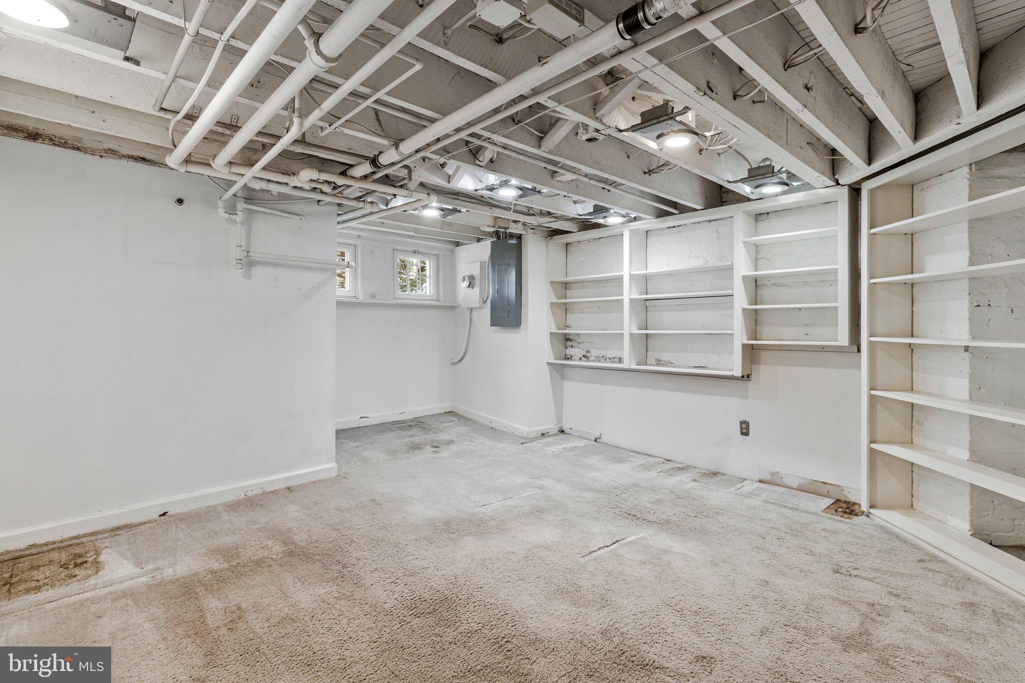 511 2nd Street Southeast Washington, DC 20003 - Photo 26 of 32 Front Lower Level Room with shelving.