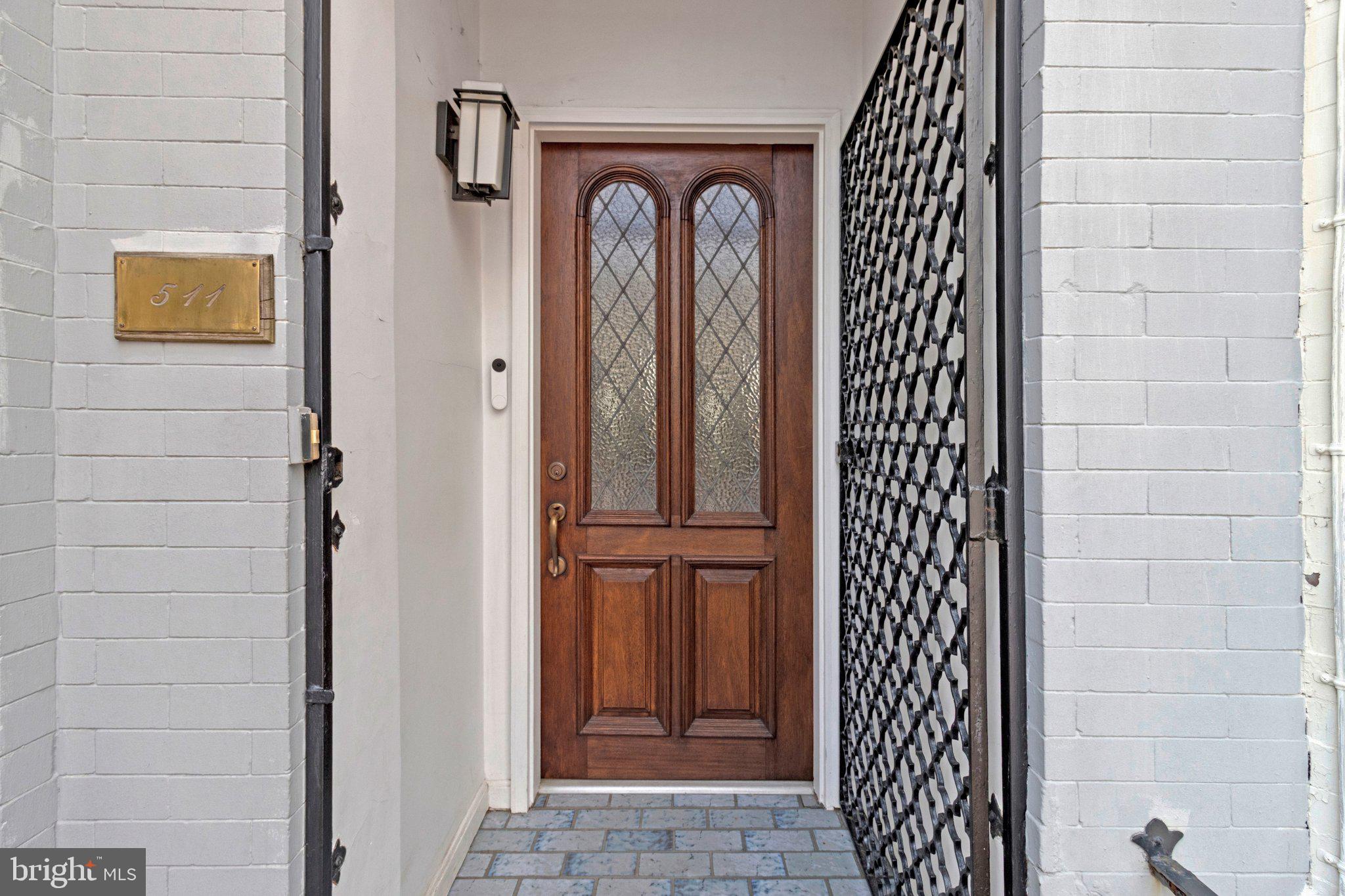 511 2nd Street Southeast Washington, DC 20003 - Photo 3 of 32 Gated front vestibule.