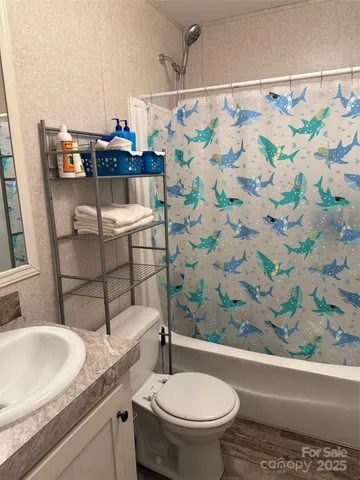 a bedroom with a bed and a closet