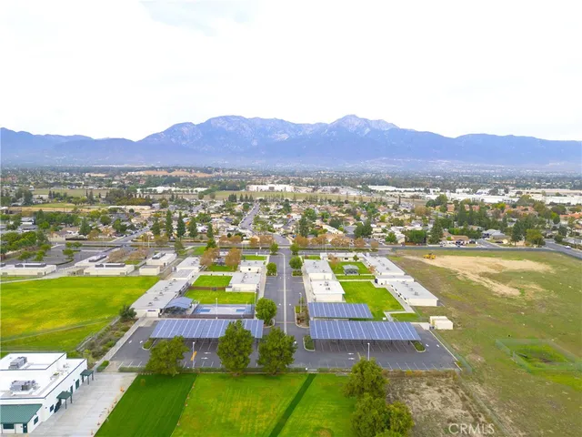 a view of swimming pool with a garden