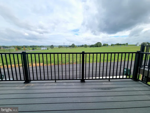 a view of wooden deck