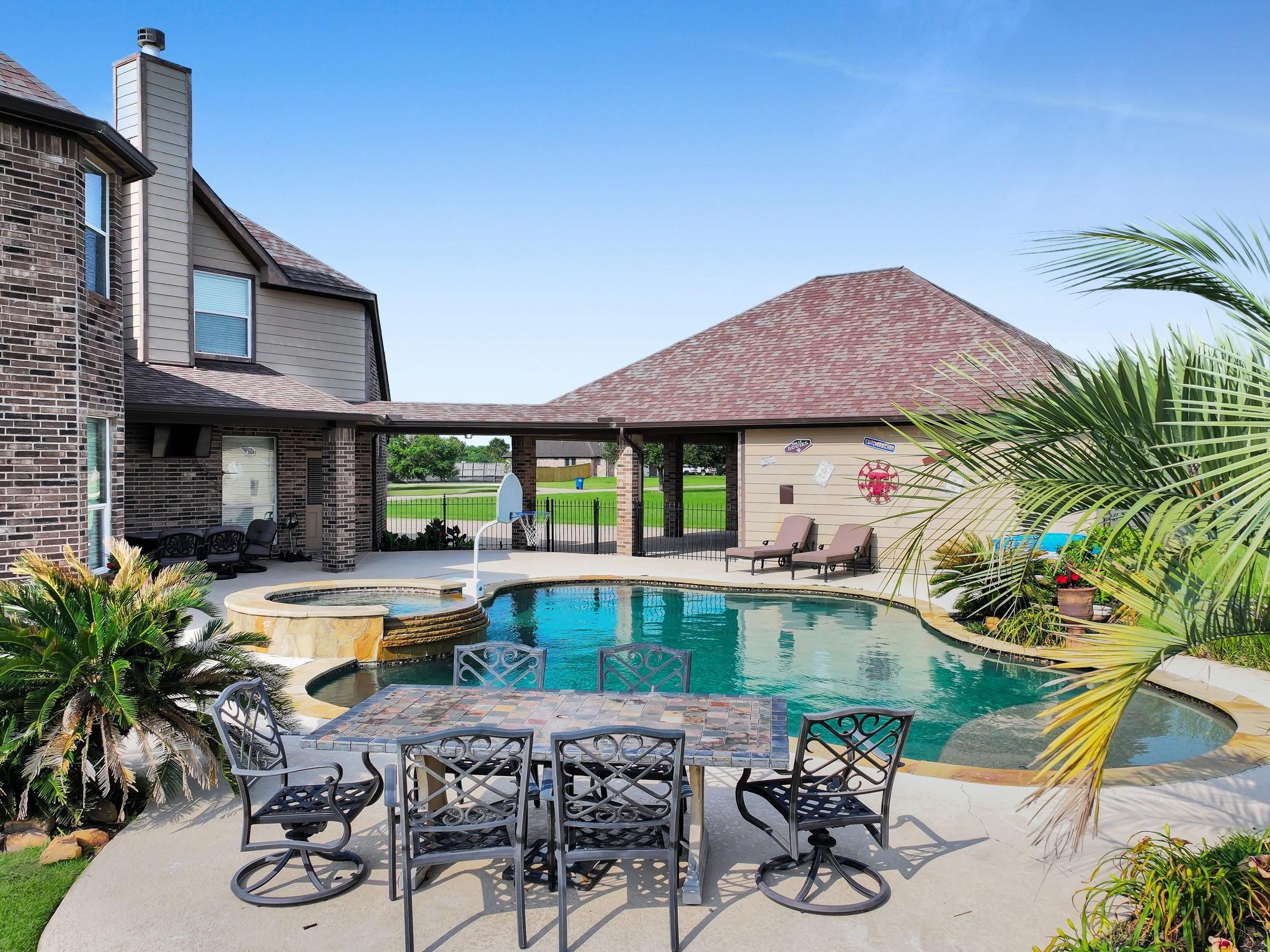14865 Lisa Lane Beaumont, TX 77713 - Photo 2 of 25 Back of subject and pool area