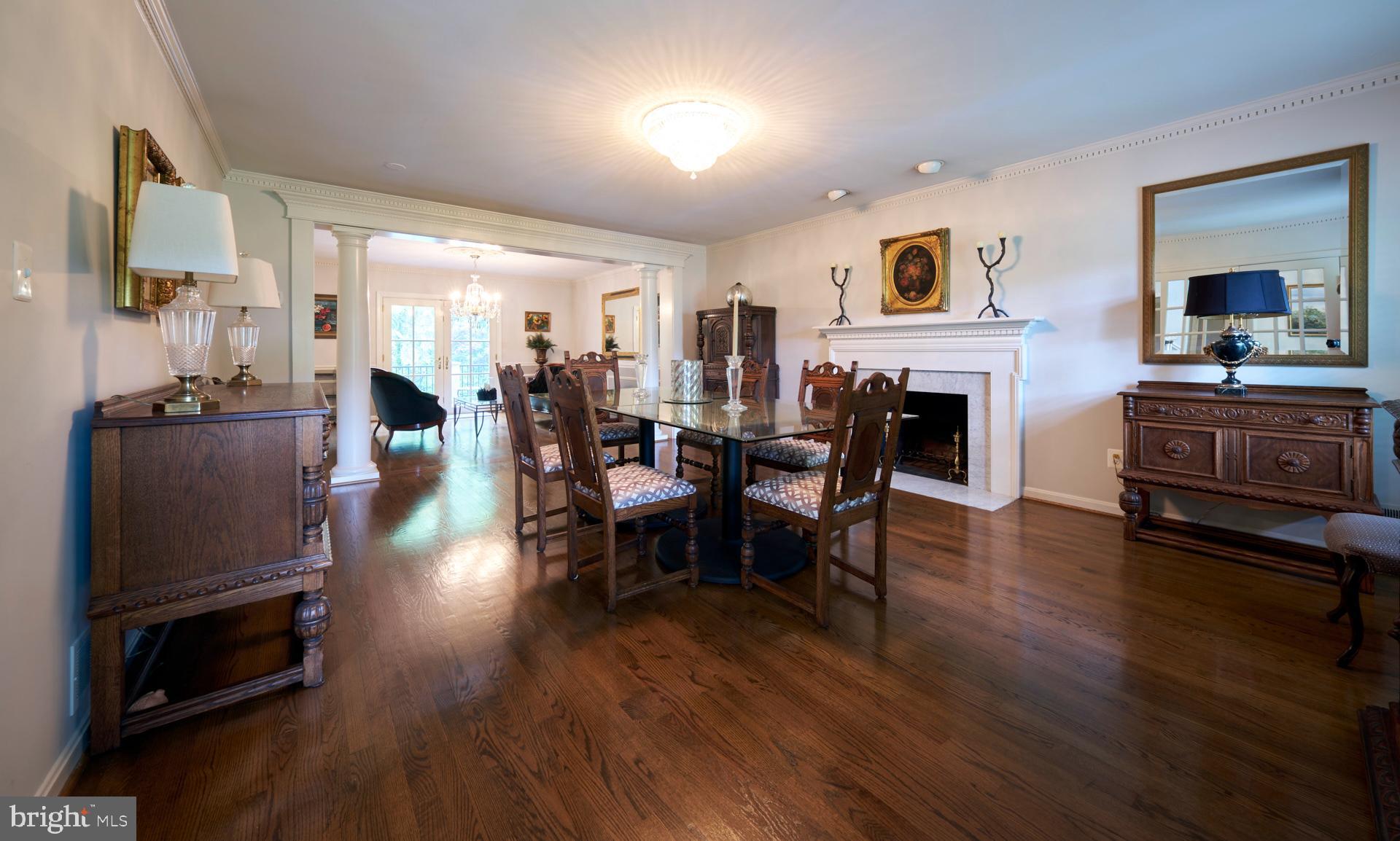 11316 Lapham Drive Oakton, VA 22124 - Photo 37 of 87 Dining area with fireplace