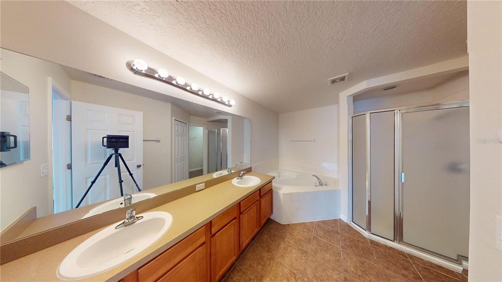 3209 Murray Hill Loop Kissimmee, FL 34758 - Photo 18 of 23 a spacious bathroom with a double vanity sink and a mirror