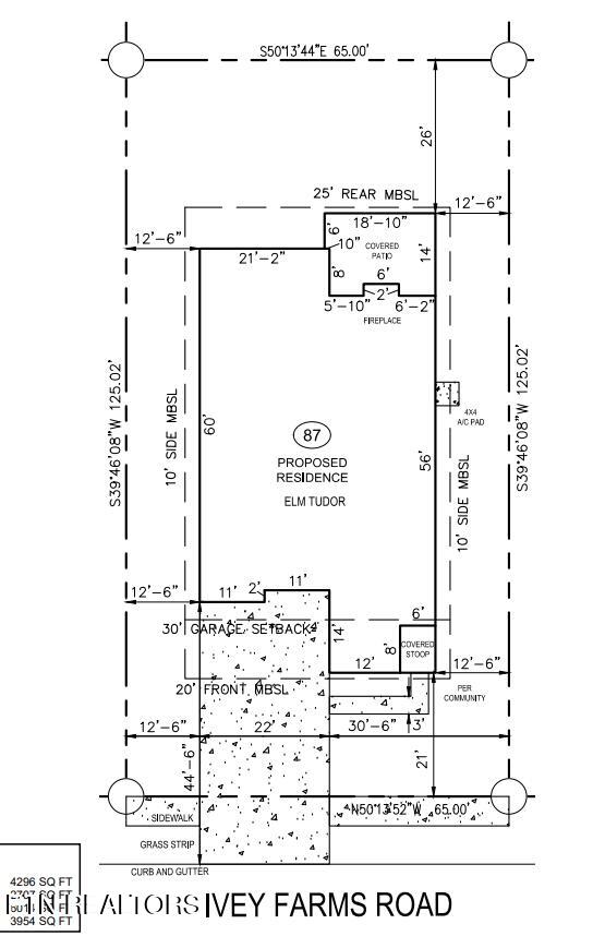 516 Ivey Farms Road Farragut, TN 37934 - Photo 25 of 30 IF87 Plot Plan