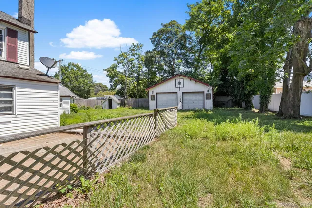 a house view with a garden space
