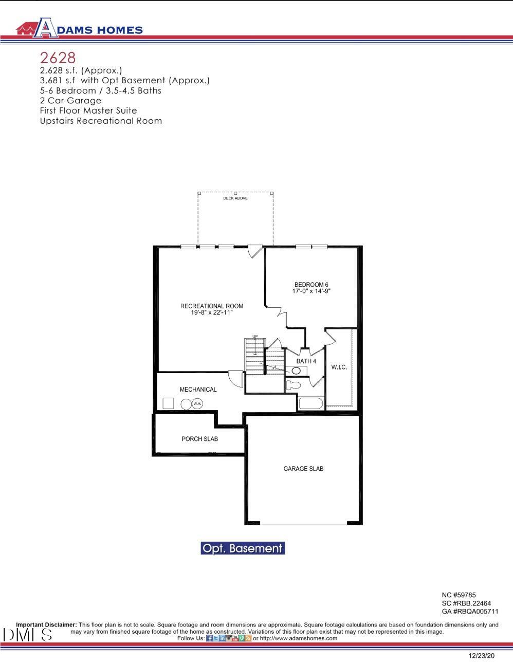 42 Braddock Court Garner, NC 27529 - Photo 4 of 56 a picture of a floor plan