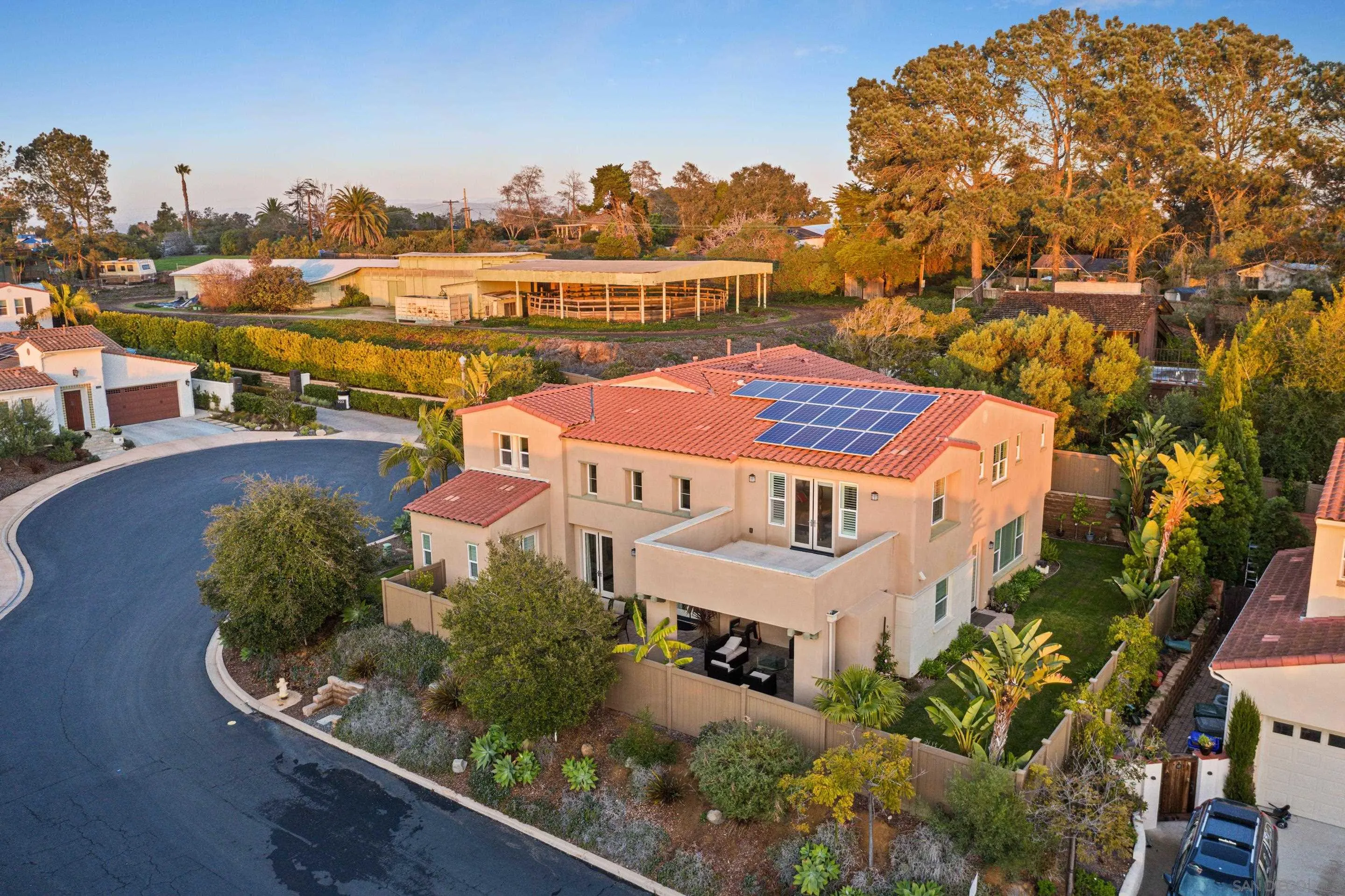 931 Bluejack Road Encinitas, CA 92024 - Photo 33 of 37 an aerial view of a house with a ocean view