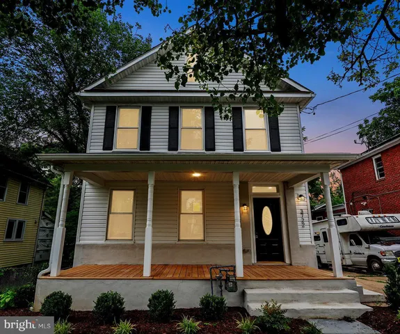 a front view of a house